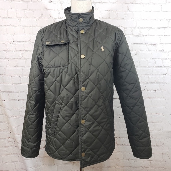 polo ralph lauren quilted biker jacket